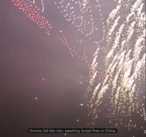 China Ablaze: Tens of Thousands of Drones Fall-Triggering Forest Fires in Hunan, Chaotic Evacuations